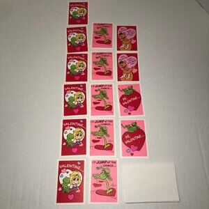 Vintage Jim Henson Muppets Valentines With Envelopes 16ct Unused No Box